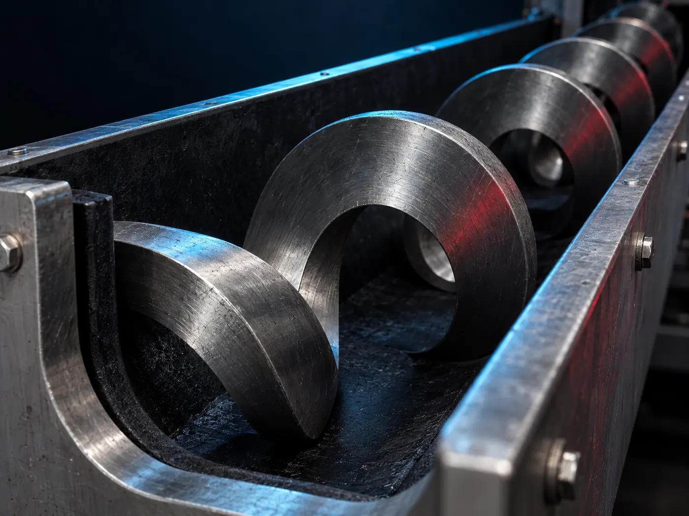 Shaftless screw conveyors